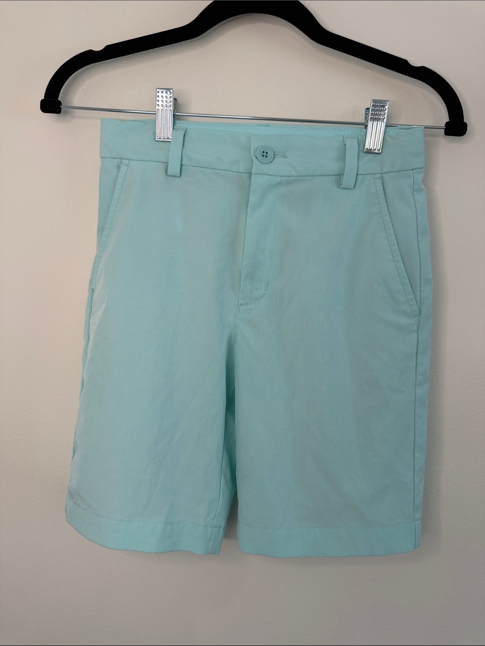 Vineyard Vines Boys' Performance On-The-Go Shorts Golf Mint Green Blue Boys 10